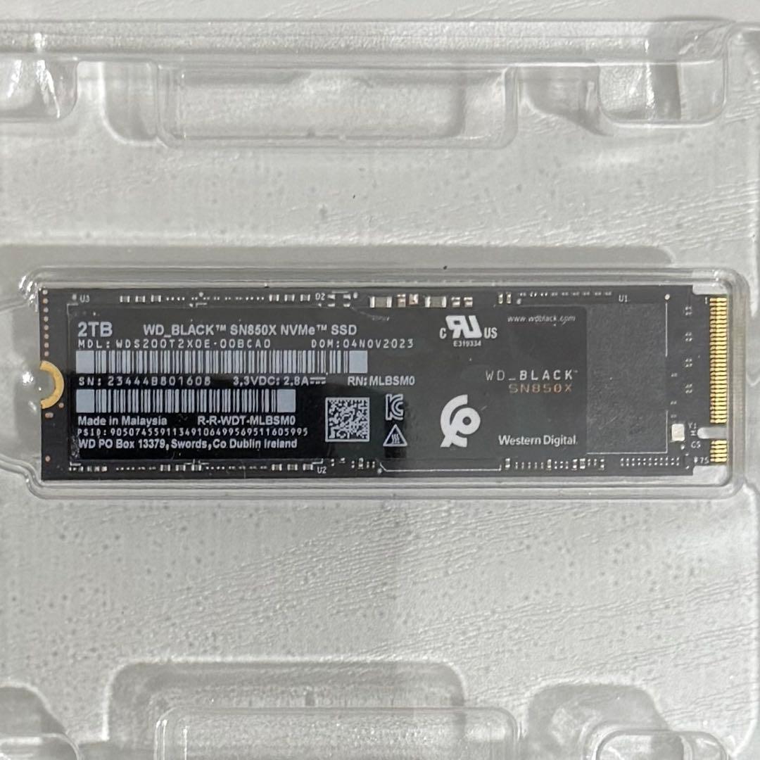 内蔵型SSD WD BLACK SN850X NVMe SSD 2TB
