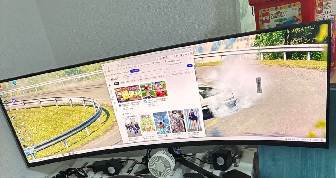 【美品】49インチ 超曲面4K 144Hz 1500R ゲーミングモニター