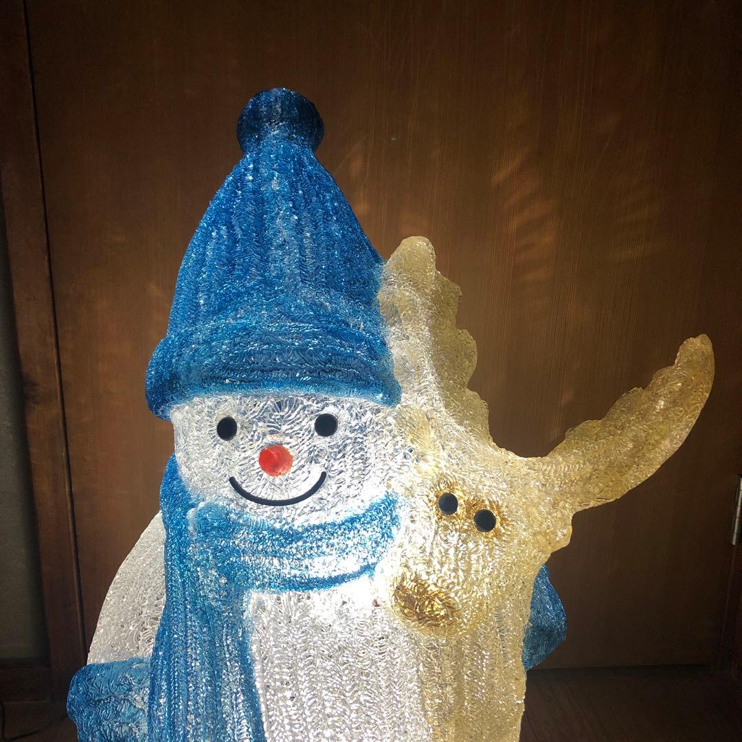 孝四郎☆スノーマンとトナカイのイルミネーション