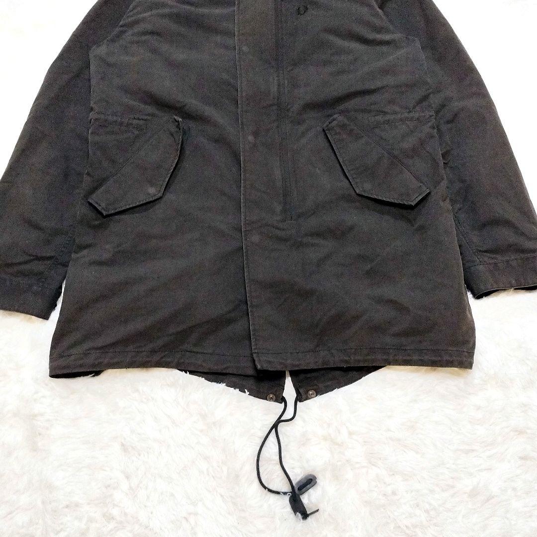 フレッドペリー ユニオンジャック ボアライナー 刺繍ロゴ モッズコート XL