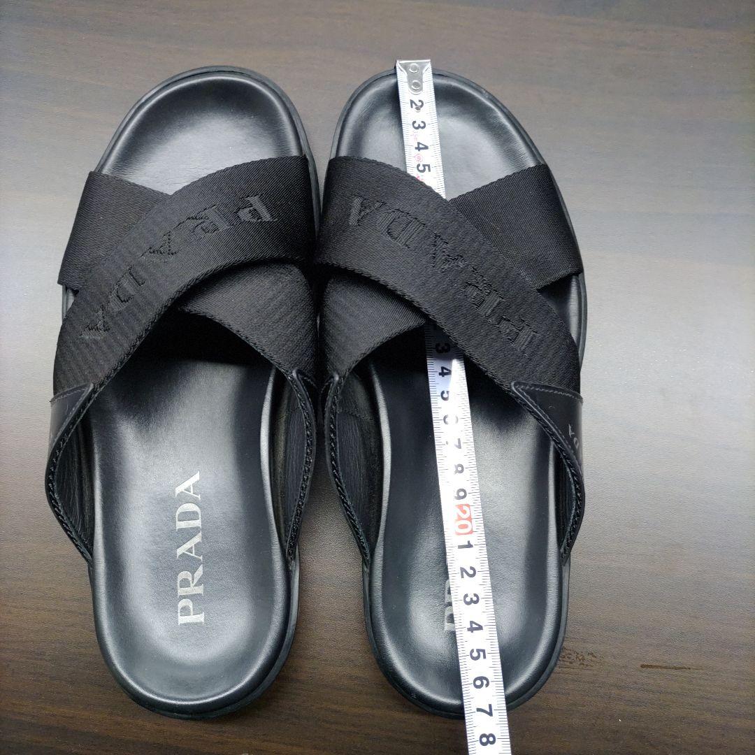 PRADA ブラック サンダル 6 1/2