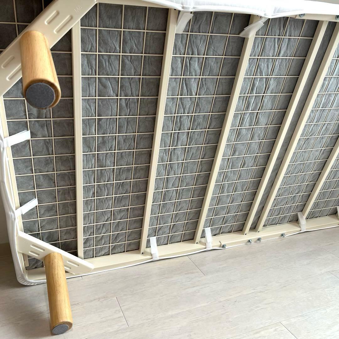 【美品】無印良品　脚付マットレス　シングルベット