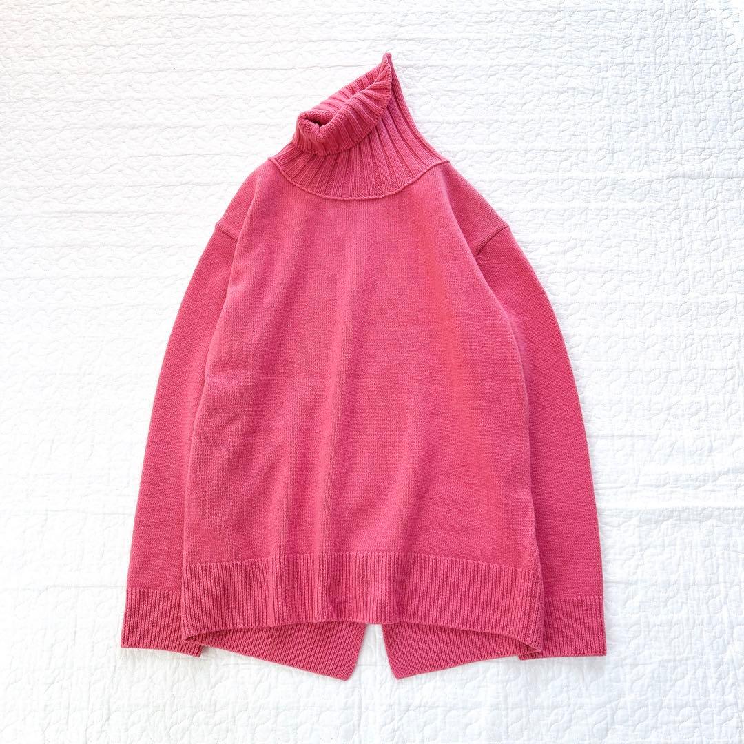 Deuxieme Classe JADEタートルニット ピンク 秋冬 ゆったり