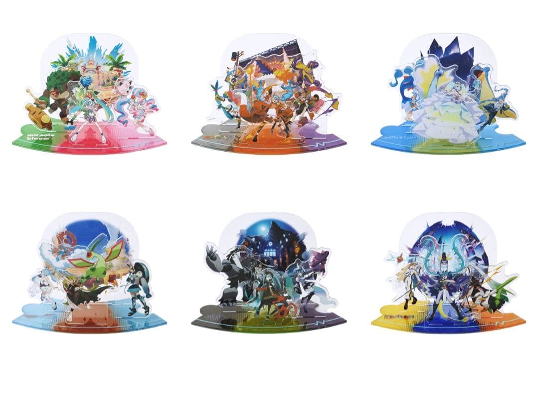 ポケミク　つながるアクリルスタンド 6種コンプ