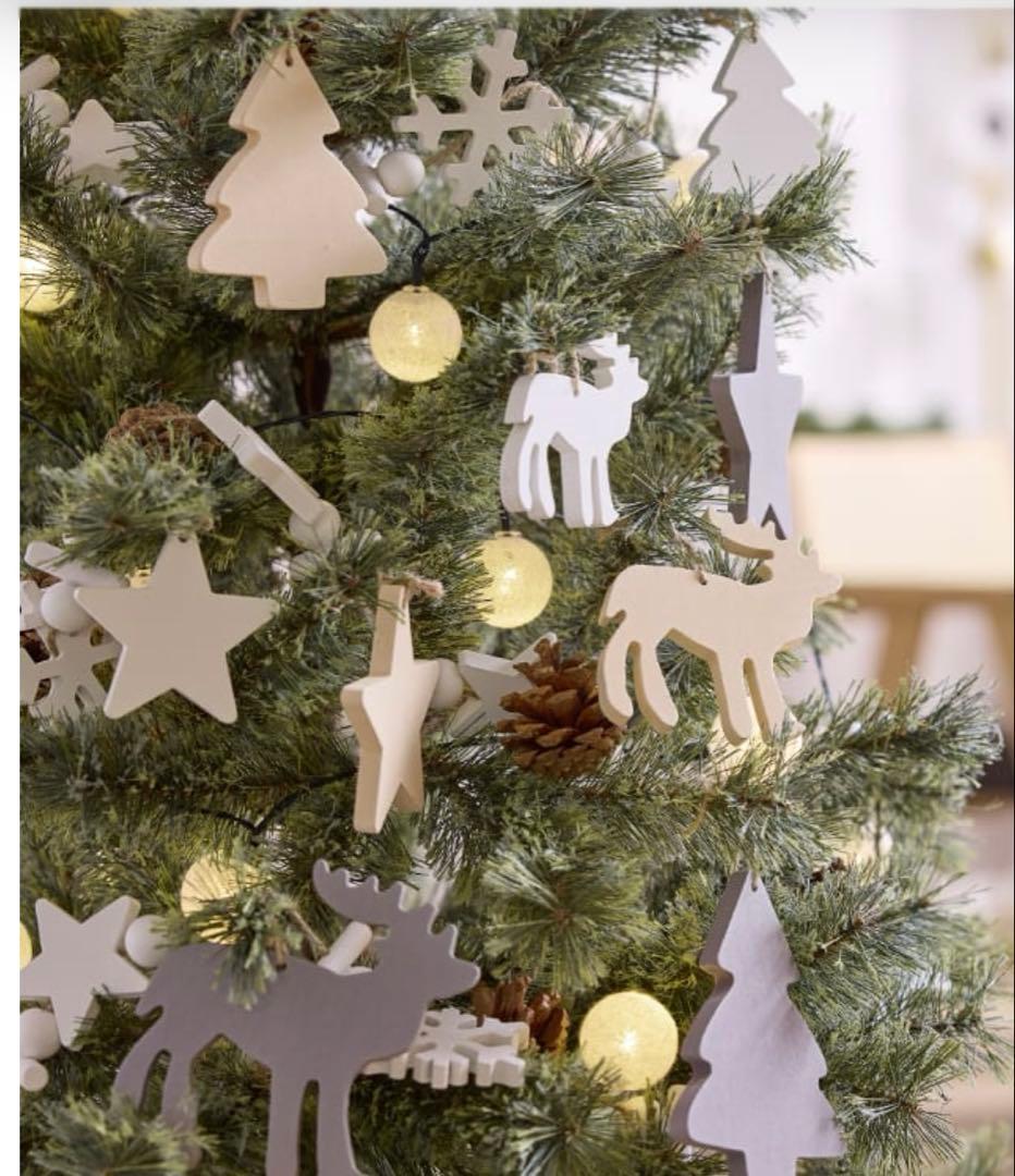 LOWYA クリスマスツリー オーナメント LEDライト付 150cm