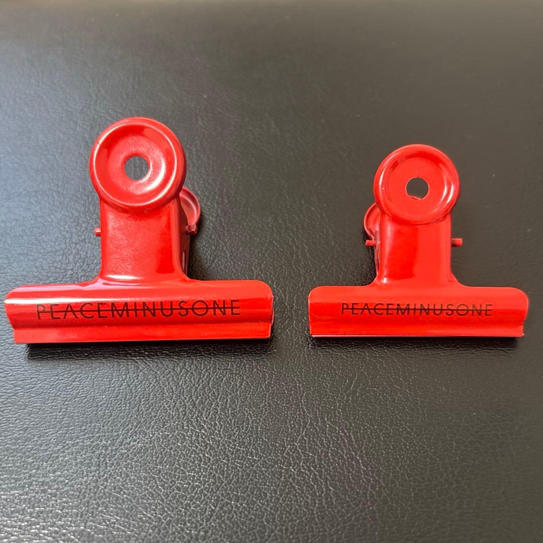 PEACEMINUSONE peaceminusone 赤クリップ