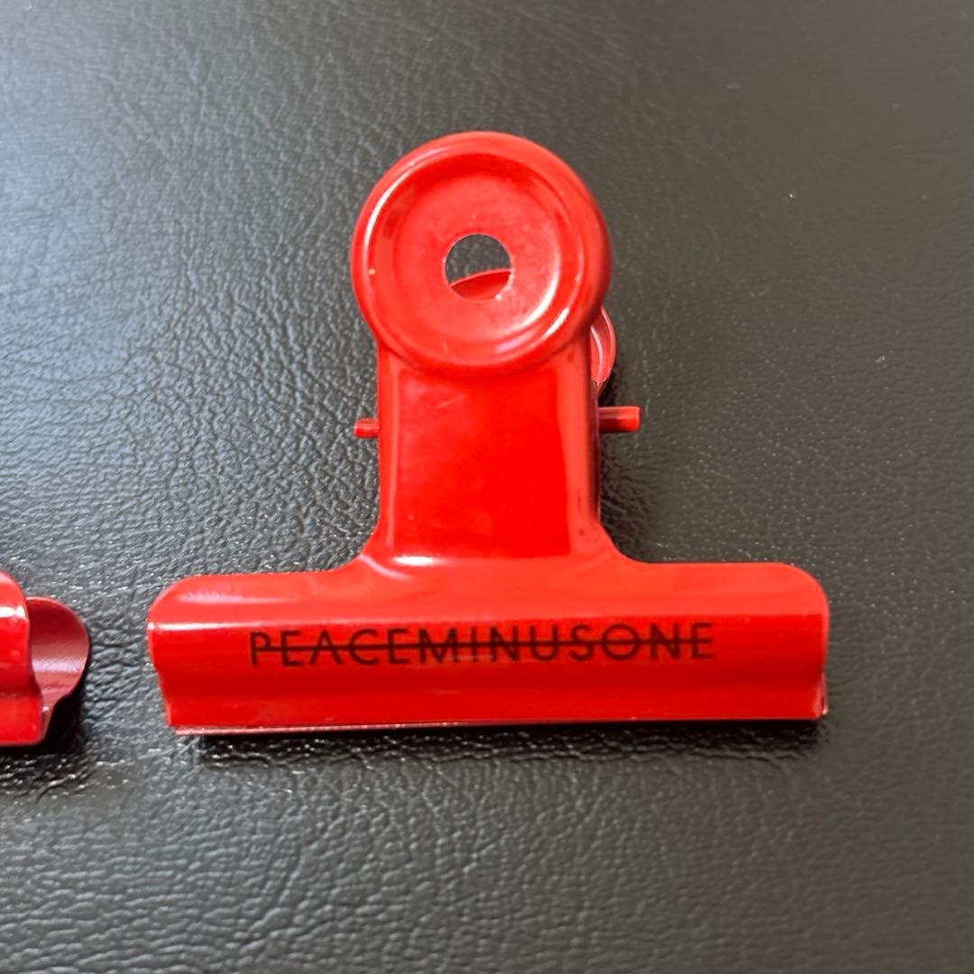 PEACEMINUSONE peaceminusone 赤クリップ