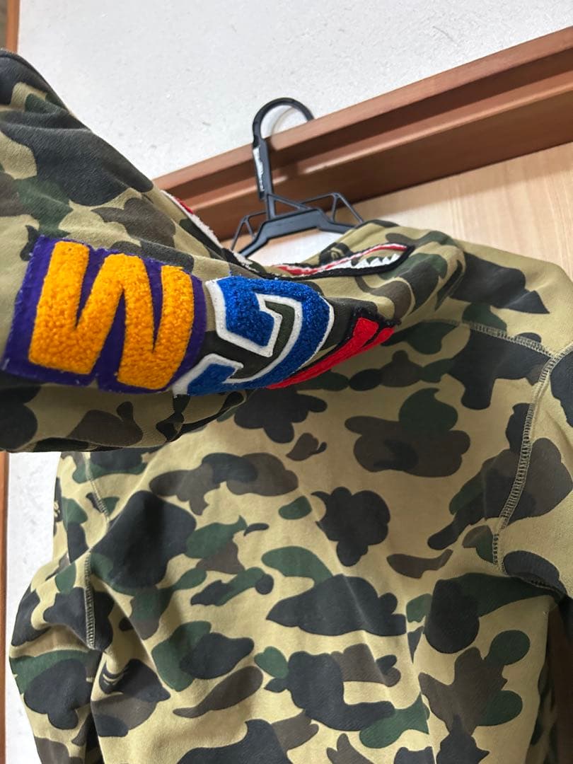 bape shark full zip up hoodie シャークパーカー