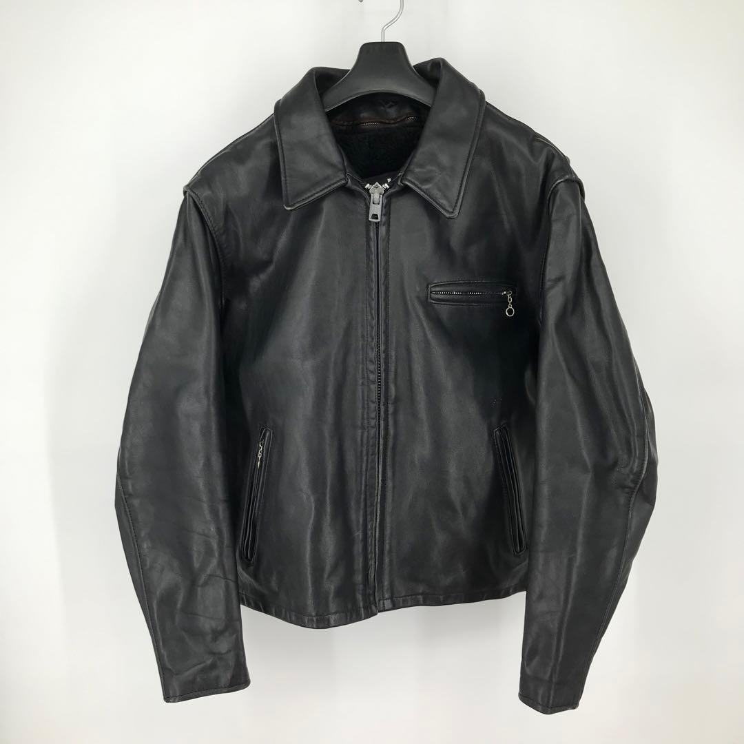 Schott 643　ライダースジャケット　42　ブラック　牛革