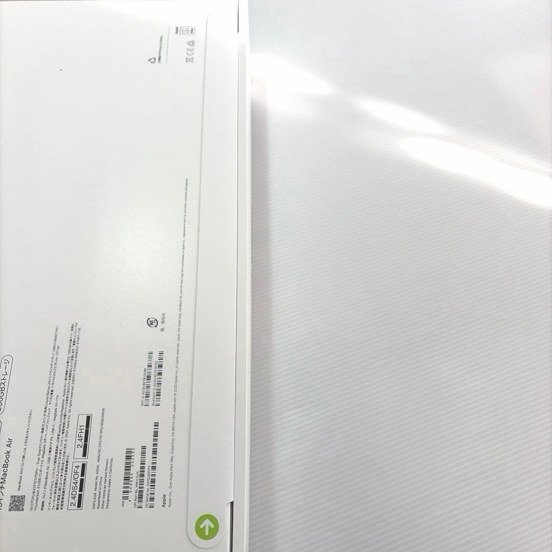 新品未開封MacBook Air M4 15inch 16GB 256GB