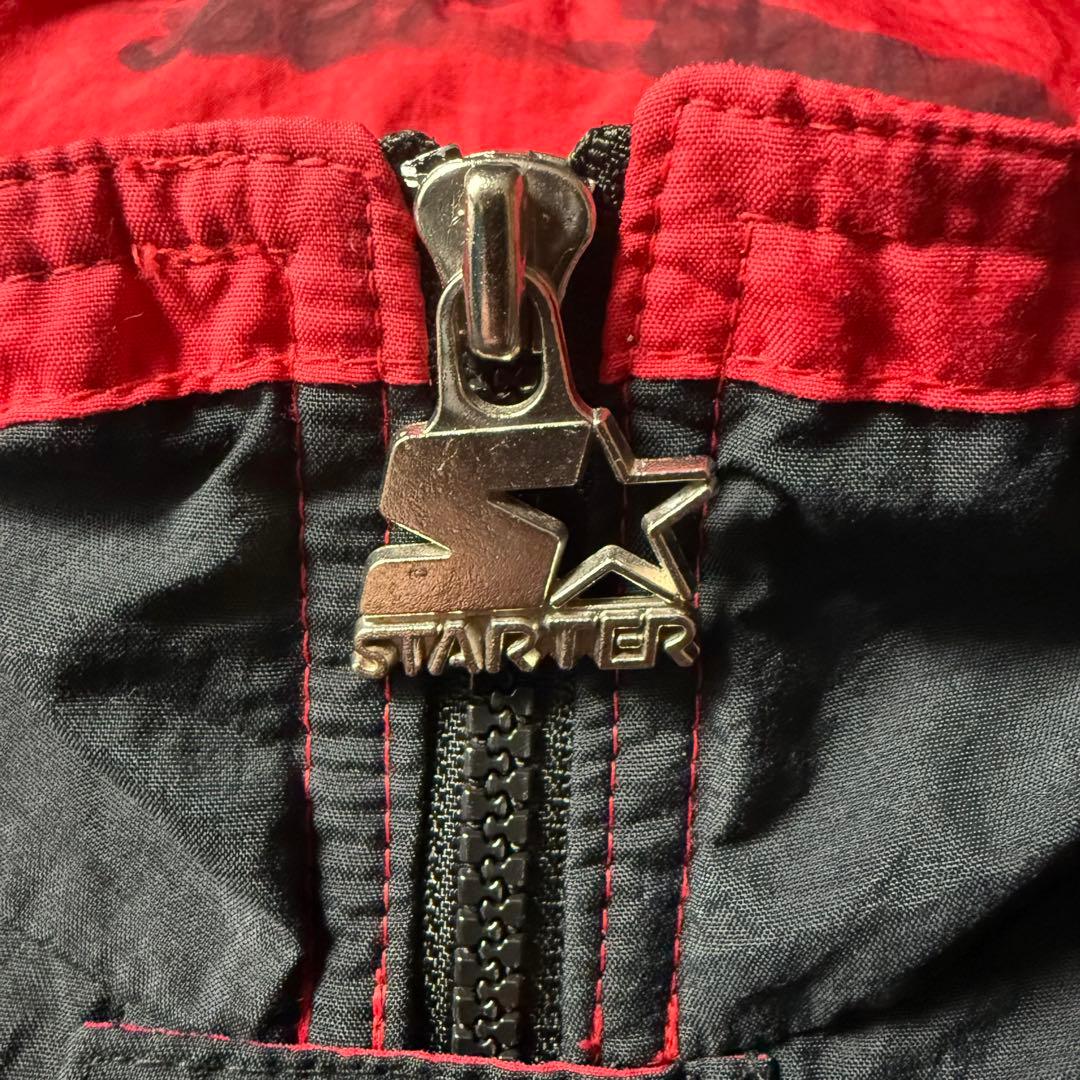 00s NBA スターター Bulls XL ハーフジップパーカー