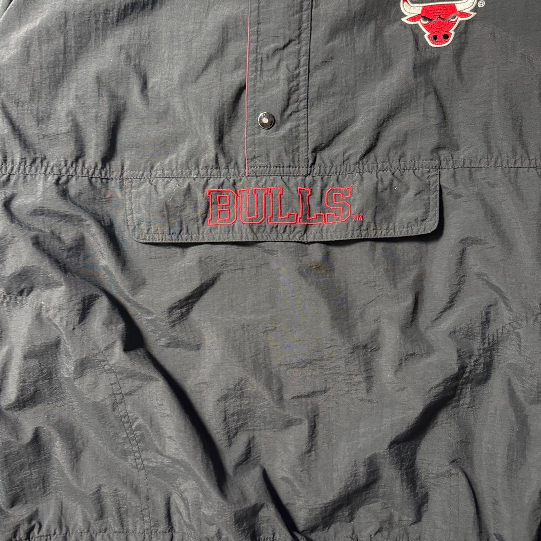 00s NBA スターター Bulls XL ハーフジップパーカー