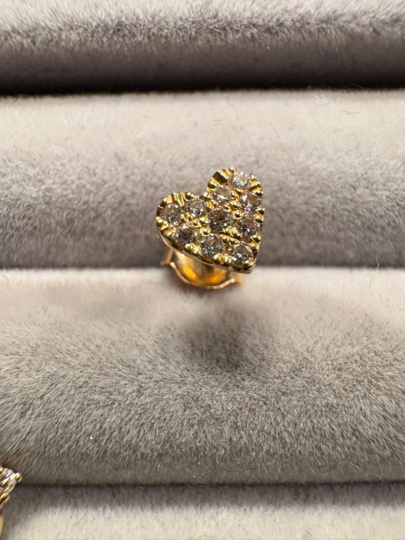 k*＊様 AHKAH アーカー ハートパヴェ 　【片耳】 ピアス