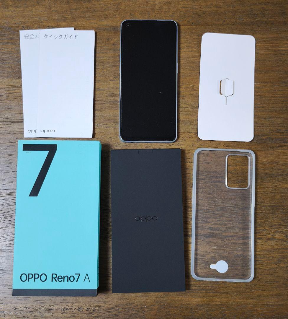 OPPO Reno7 A 本体 クリアケース付き　中古