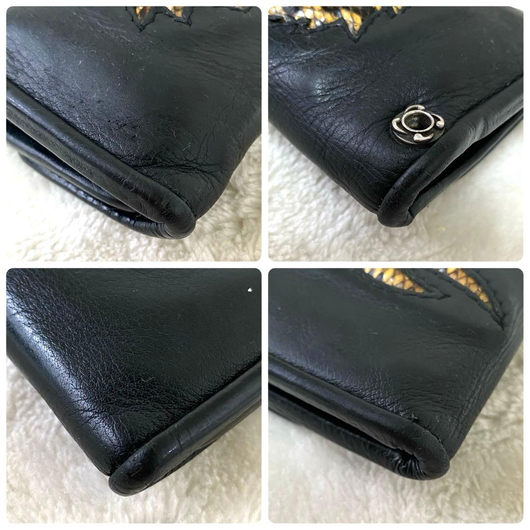 WOLFMAN B.R.S ✨希少品✨ 長財布 バイカーズウォレット パイソン