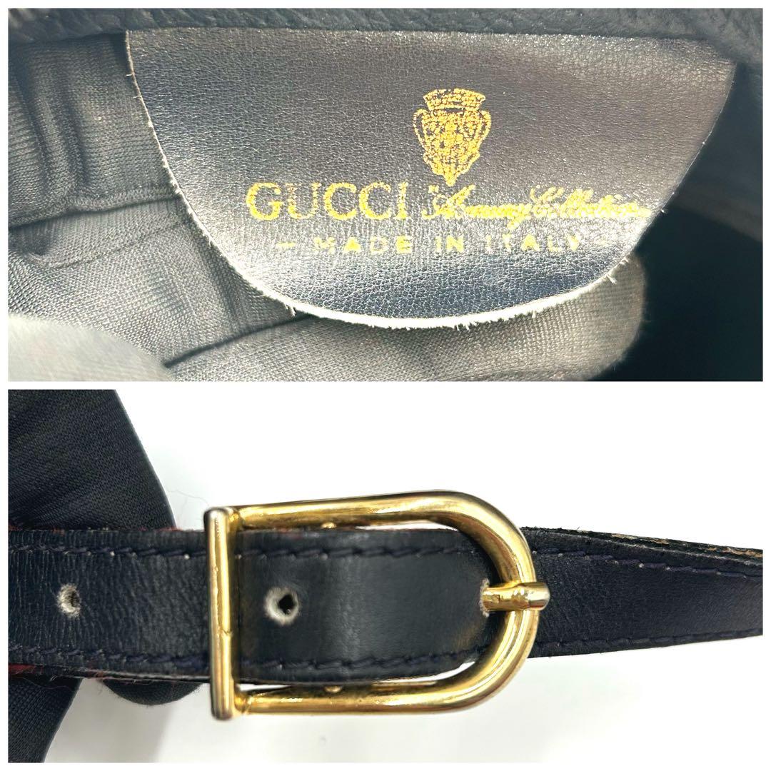 GUCCI　グッチ　シェリーライン　GGスプリーム　PVC 　ショルダーバッグ