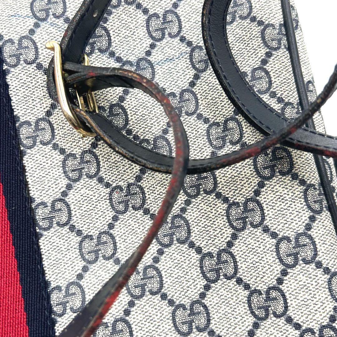 GUCCI　グッチ　シェリーライン　GGスプリーム　PVC 　ショルダーバッグ