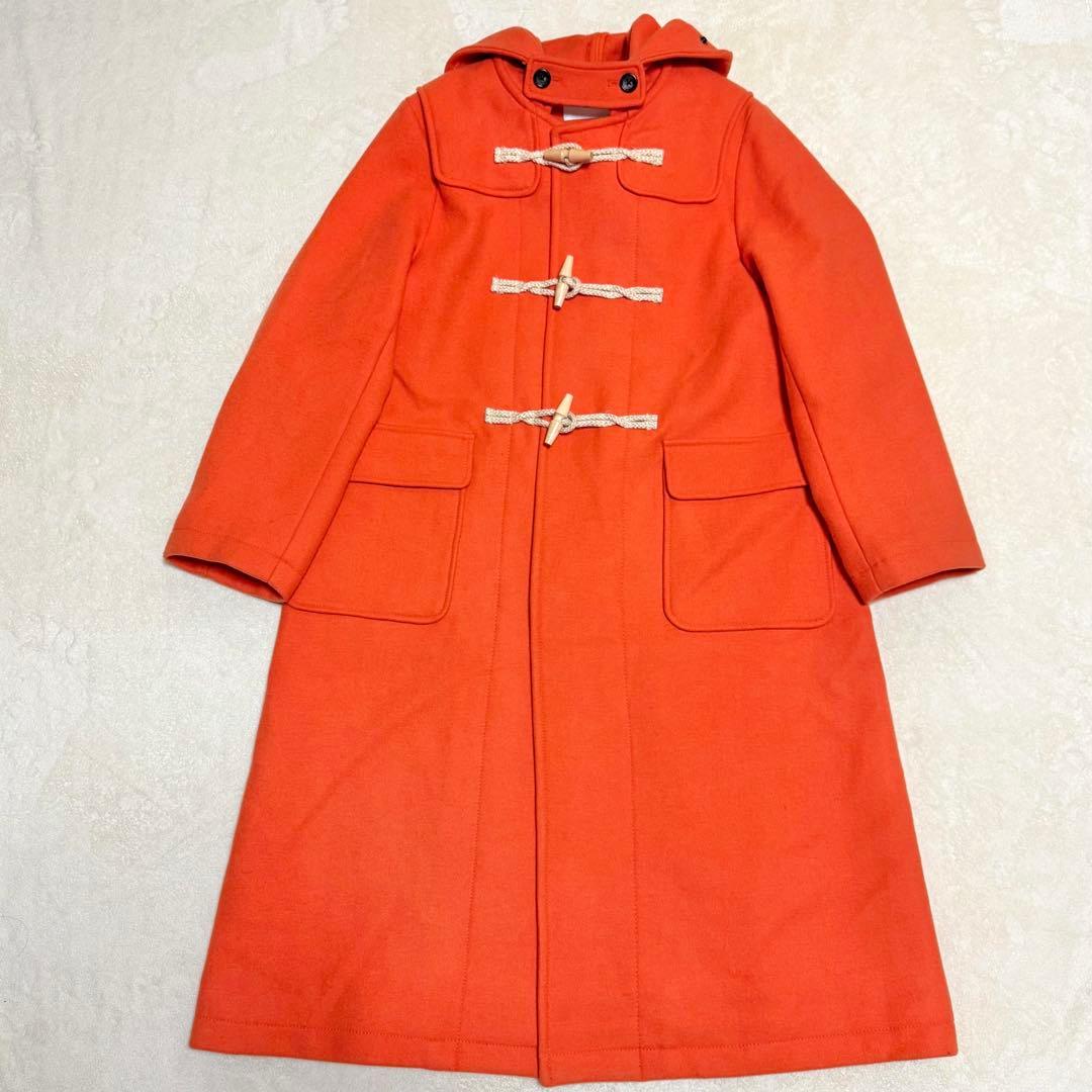 極美品✨ BEAMSBOY ダッフルコート ロング オレンジ ウール混 トグル