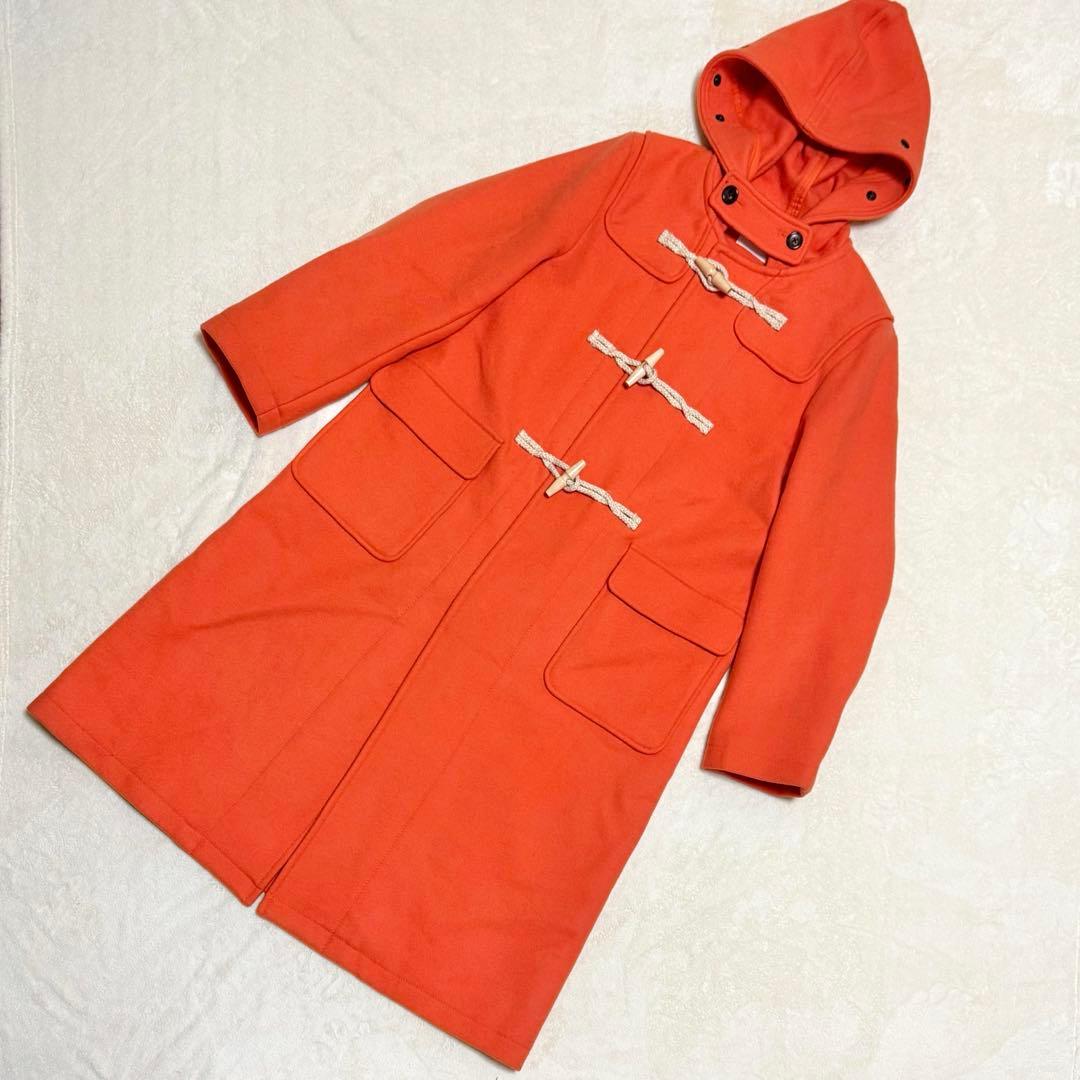 極美品✨ BEAMSBOY ダッフルコート ロング オレンジ ウール混 トグル