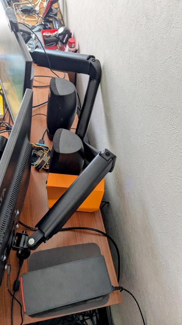 エレコム モニターアーム デュアル 2画面 17~32インチ対応 耐荷重:9k*