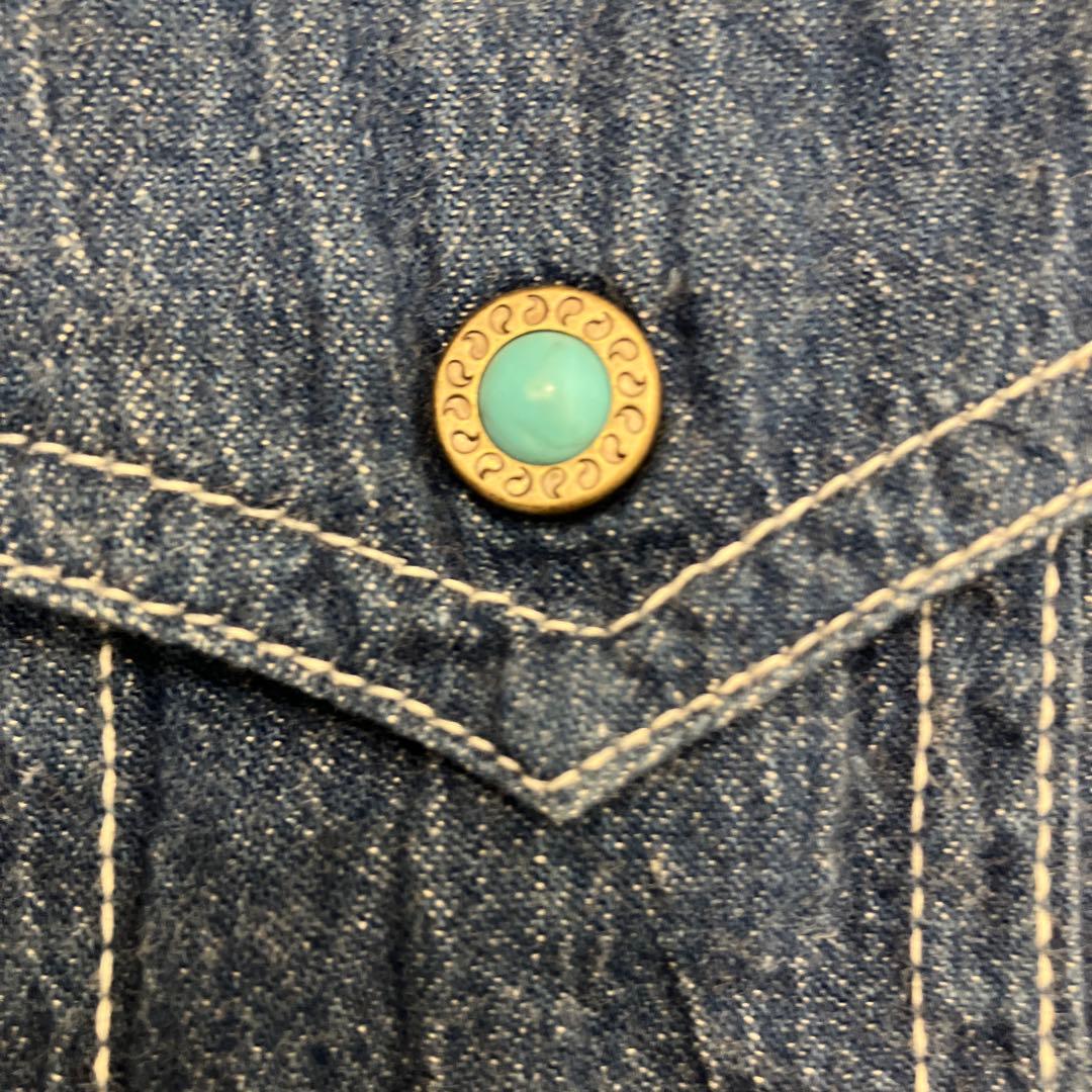 【Budweiser】レア　バドワイザー　豹柄　デニム　ウエスタン　ターコイズ