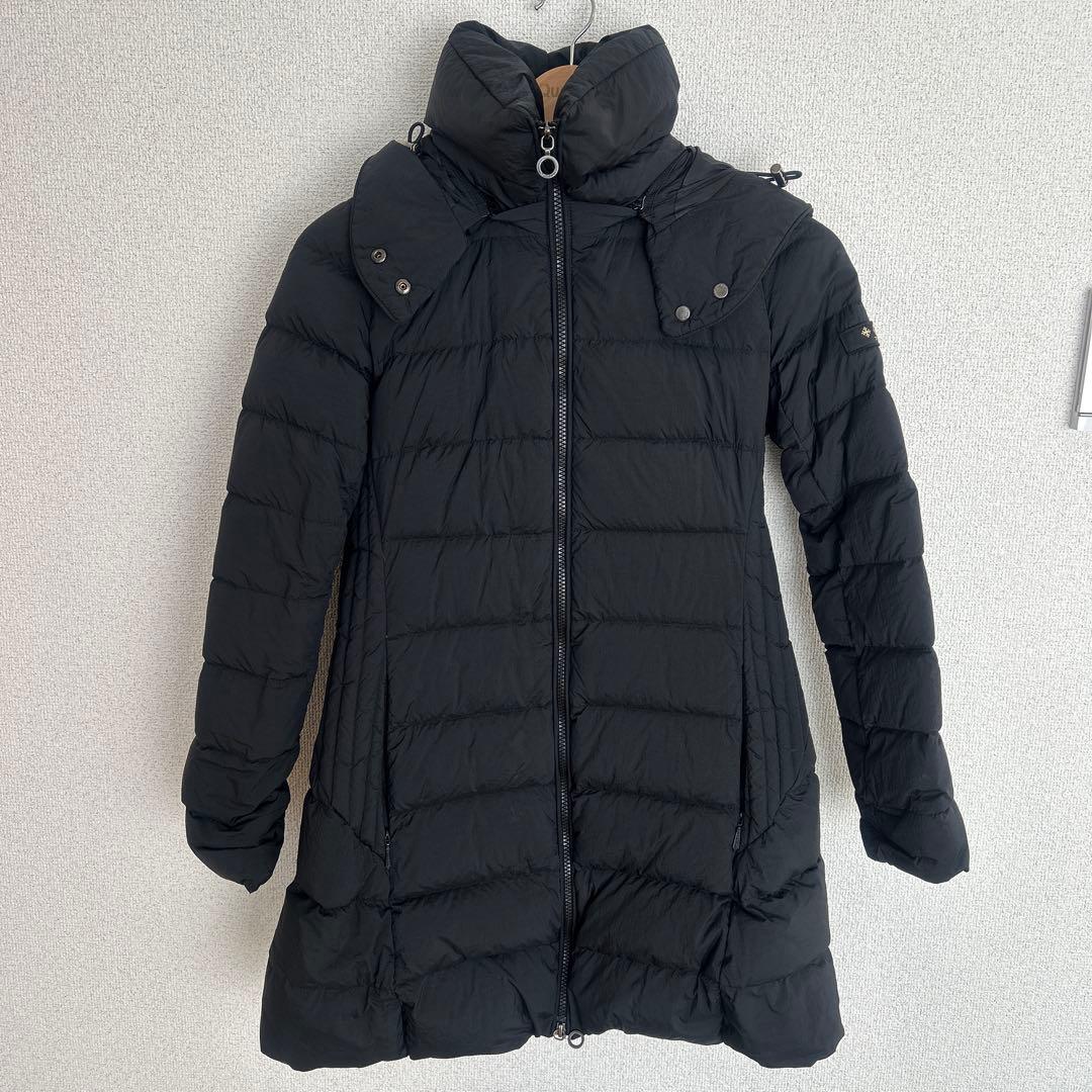 TATRAS ポリテアマ ダウンコート ブラック サイズ1 フード付き