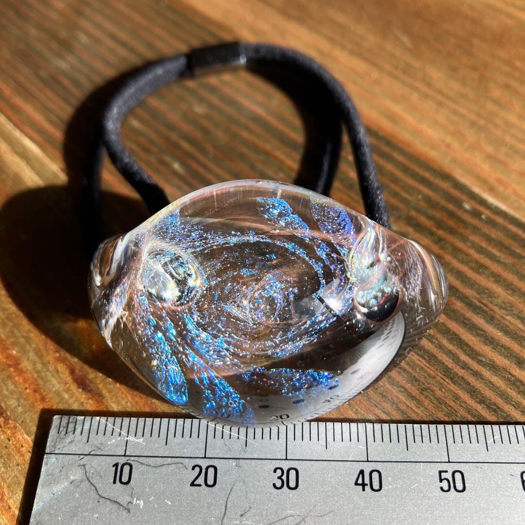 美品コレットマルーフグラスポニーラージブルーヘアバートウキョウaccaラメガラス