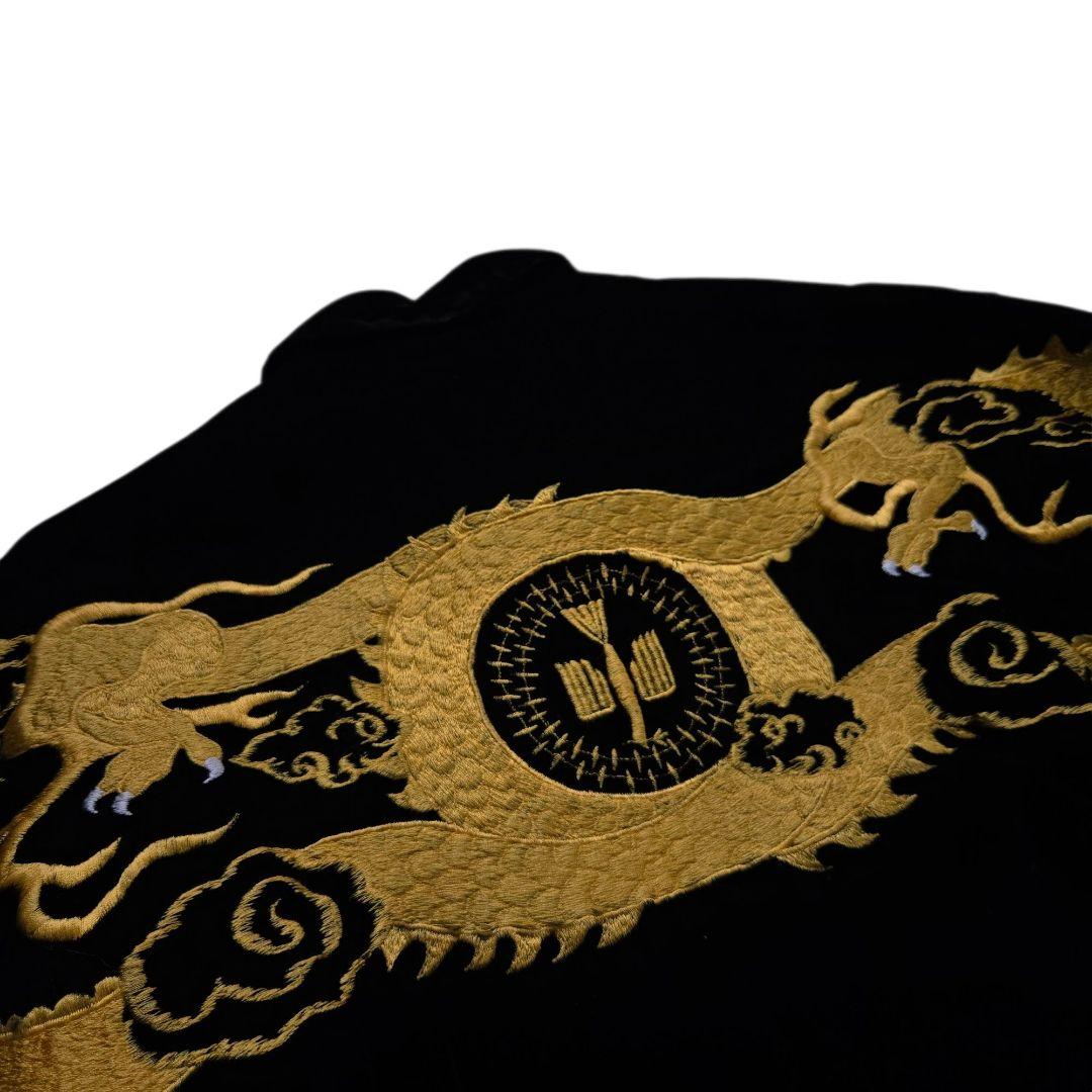 激レア black means スカジャン ベドジャン ベロア 別珍 黒 金