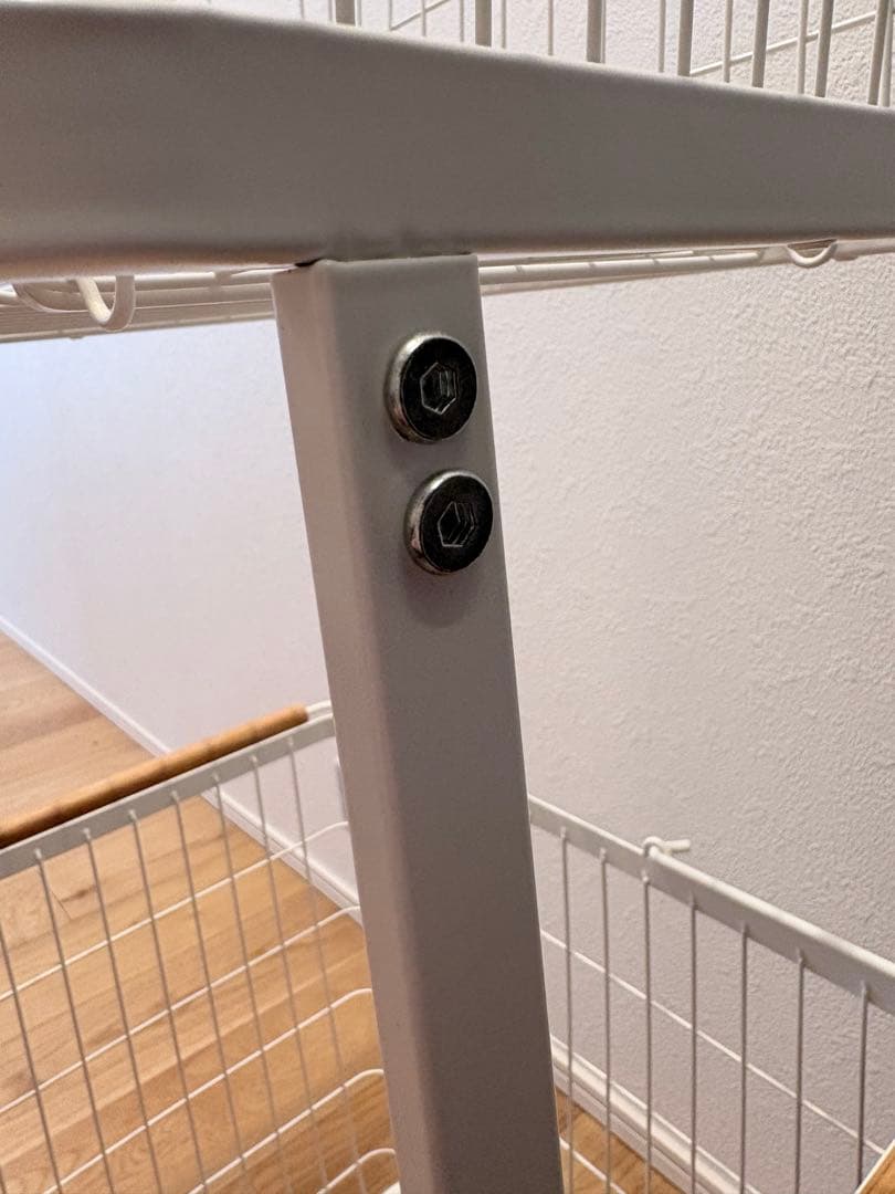 山崎実業 ランドリーワゴン バスケット トスカ tosca ホワイト tower