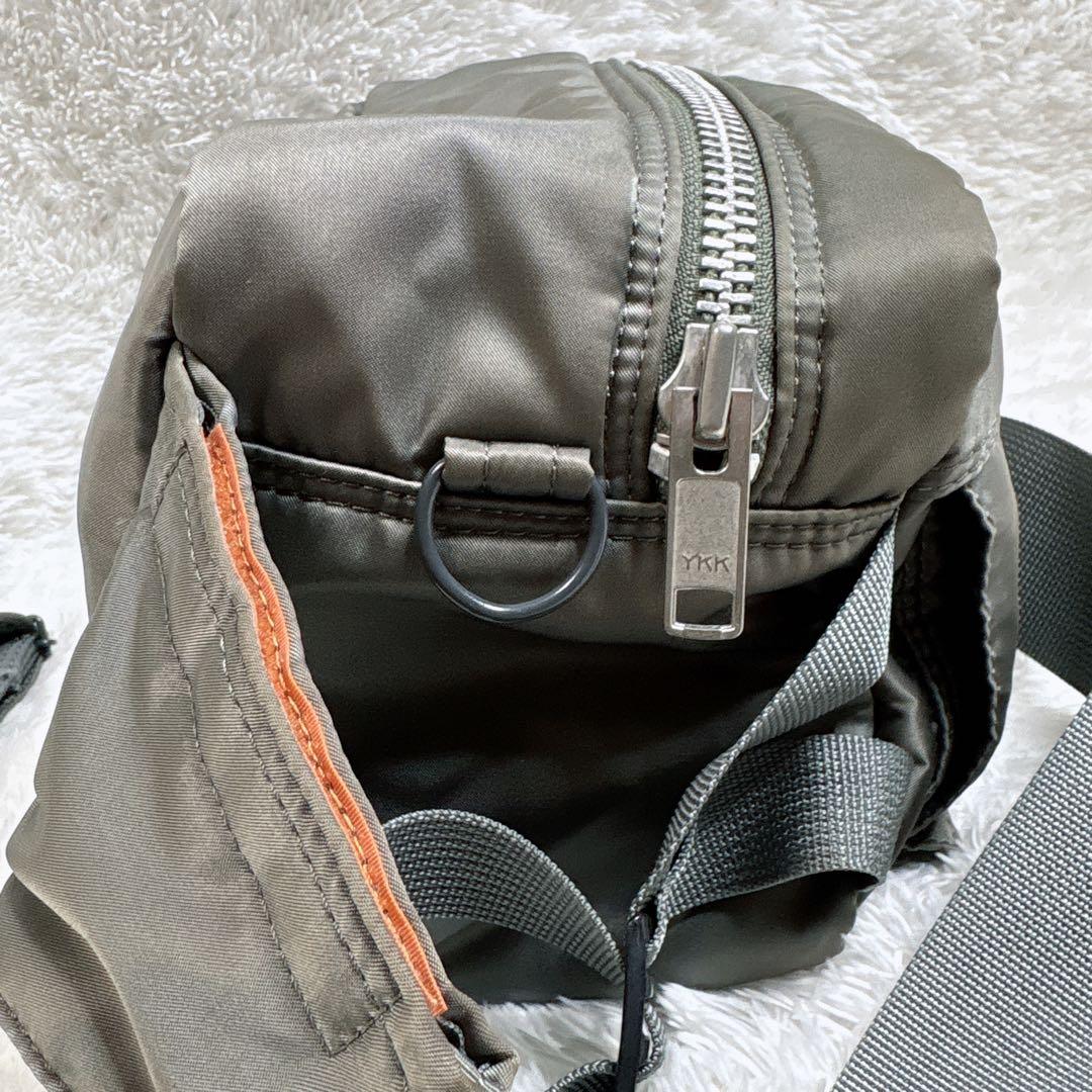 【廃盤】PORTER ボディバッグ グレー タンカー ショルダーベルト 2way