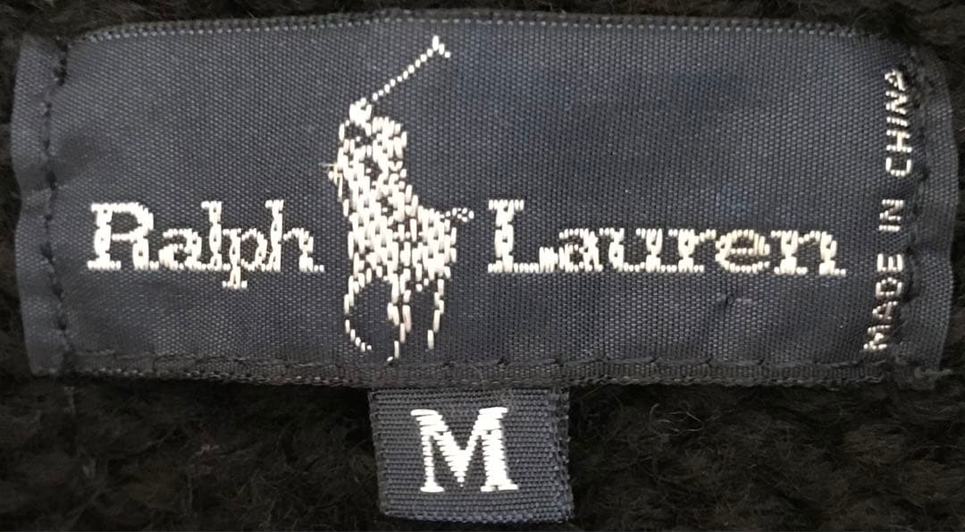 超レア 稀少 90's ラルフローレン グリズリー柄 カウチン ニットジャケット