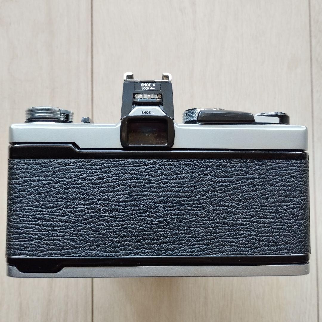 【美品】オリンパス　OM-1N シルバー　50mmF1.8レンズ、本革ケース付き