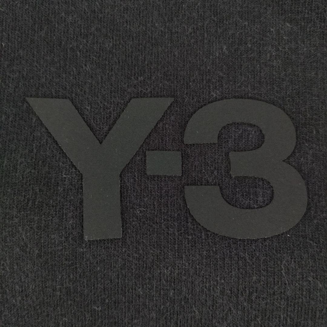【ワイスリー】Y-3 ワンポイントロゴ スウェット パーカーXL 黒