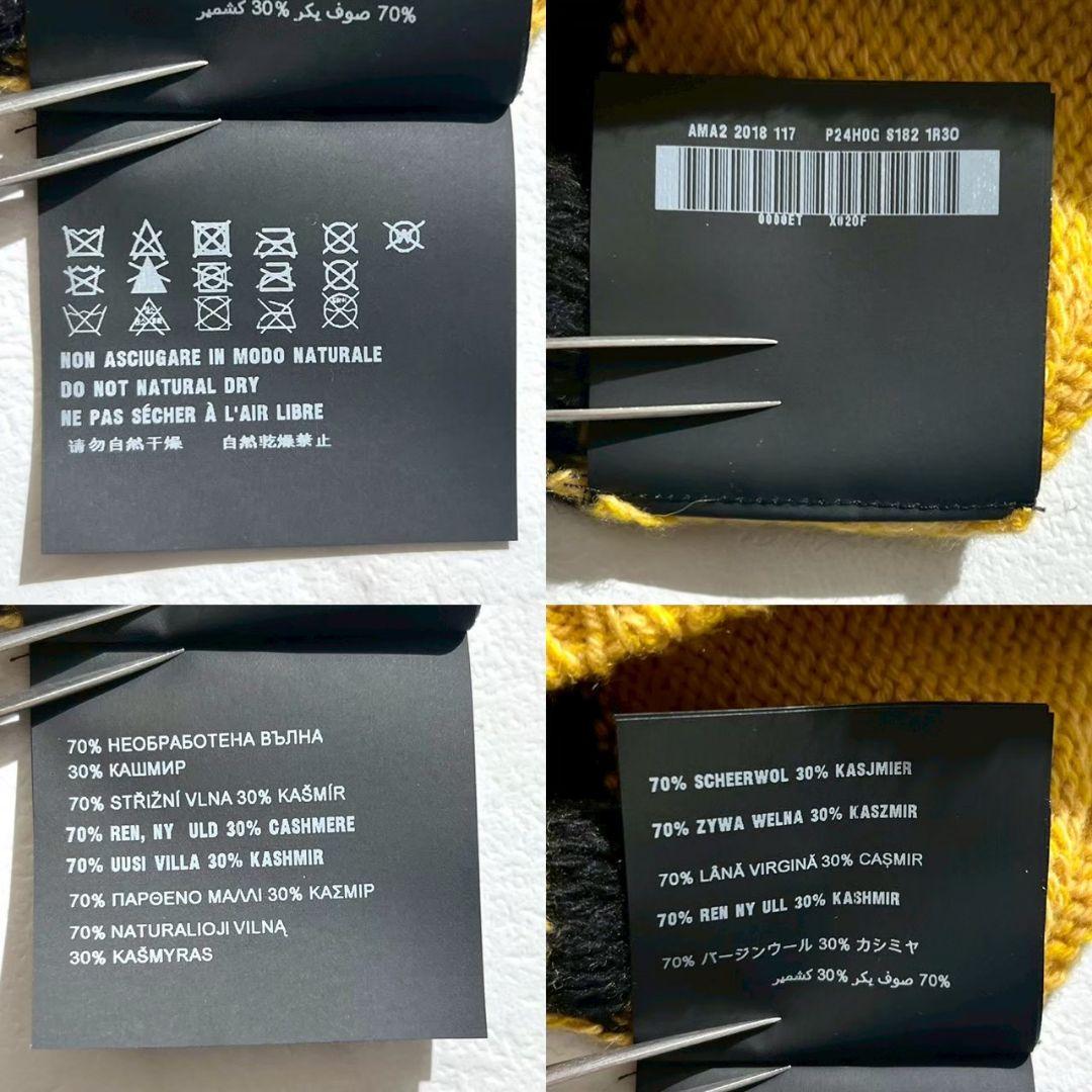 極美品！プラダ　モンキー刺繍　カシミヤ混　クルーネックニット　セーター　36 M