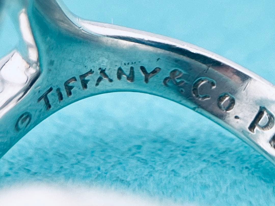 c968 ティファニー　オープンハート　リング　シルバー925 約11号