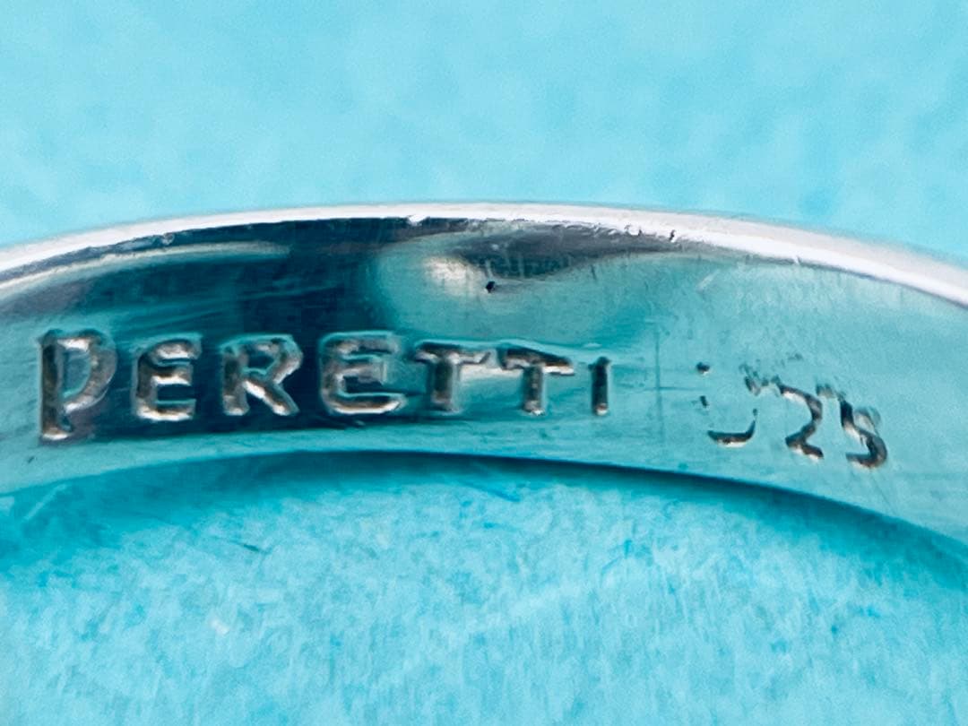 c968 ティファニー　オープンハート　リング　シルバー925 約11号