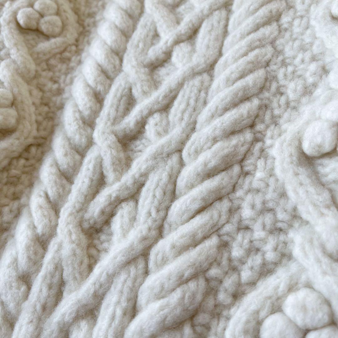 新品 完売 NKNIT bubble cable hand KNIT