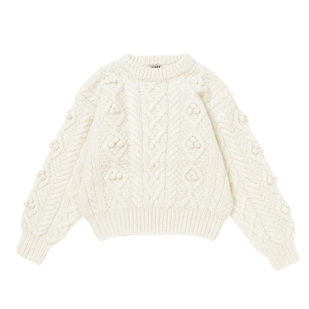 新品 完売 NKNIT bubble cable hand KNIT