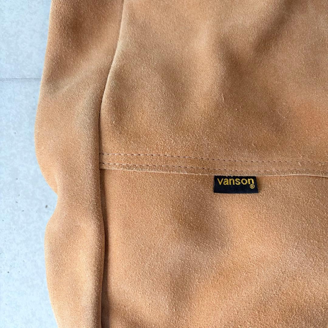 vanson ベージュ スエード トートバッグ