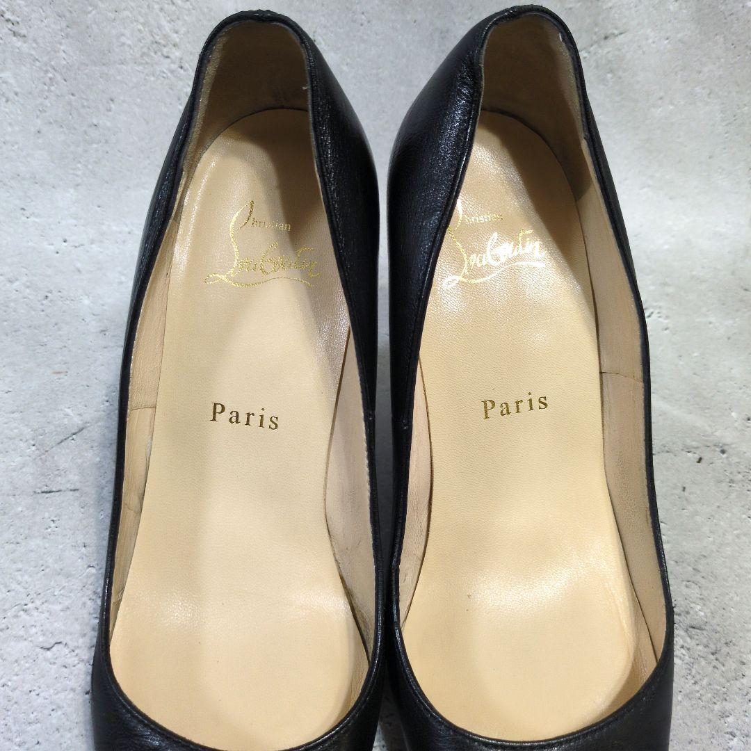 クリスチャンルブタン レッドソール パンプスアーモンドトゥ 23cm