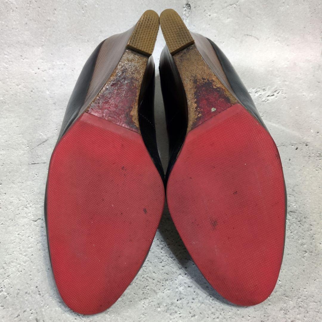 クリスチャンルブタン レッドソール パンプスアーモンドトゥ 23cm