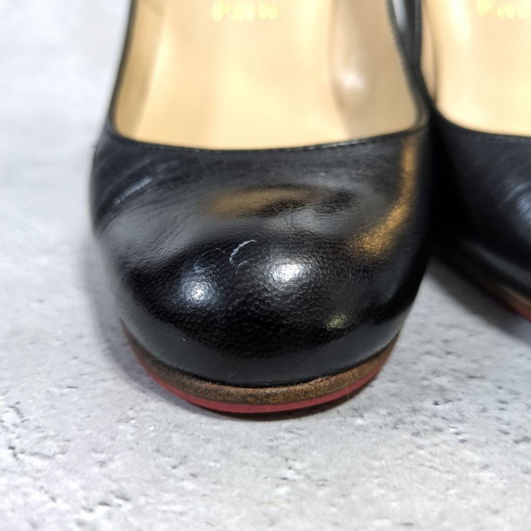 クリスチャンルブタン レッドソール パンプスアーモンドトゥ 23cm