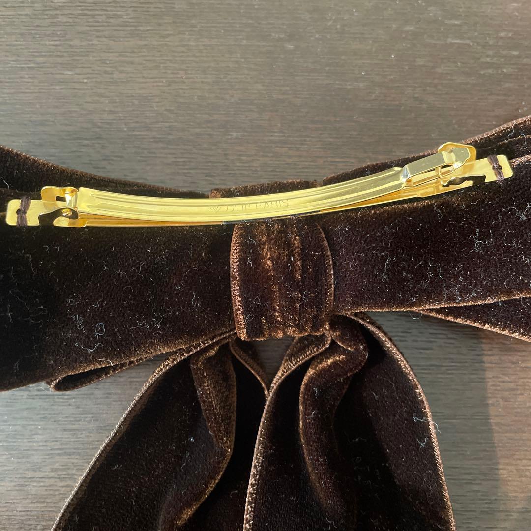 ザヘアバートウキョウ★ベルベットトリプルボウ10㎝バレッタ