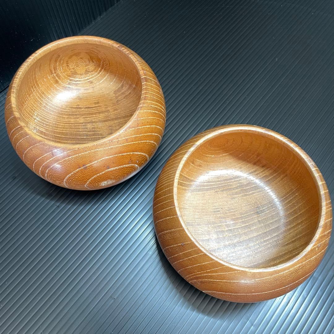 綺麗 蛤 はまぐり碁石 那智黒碁石 大碁笥 竹印 セット 割れ無し