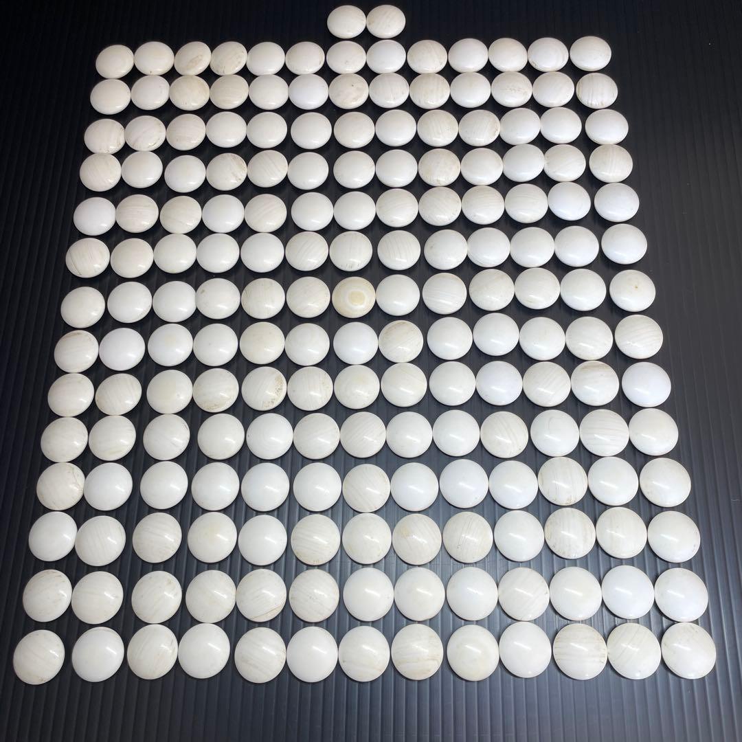 綺麗 蛤 はまぐり碁石 那智黒碁石 大碁笥 竹印 セット 割れ無し