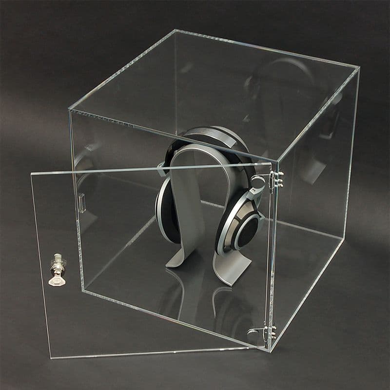 【未使用】鍵付きアクリルショーケース 背面ミラー６コ