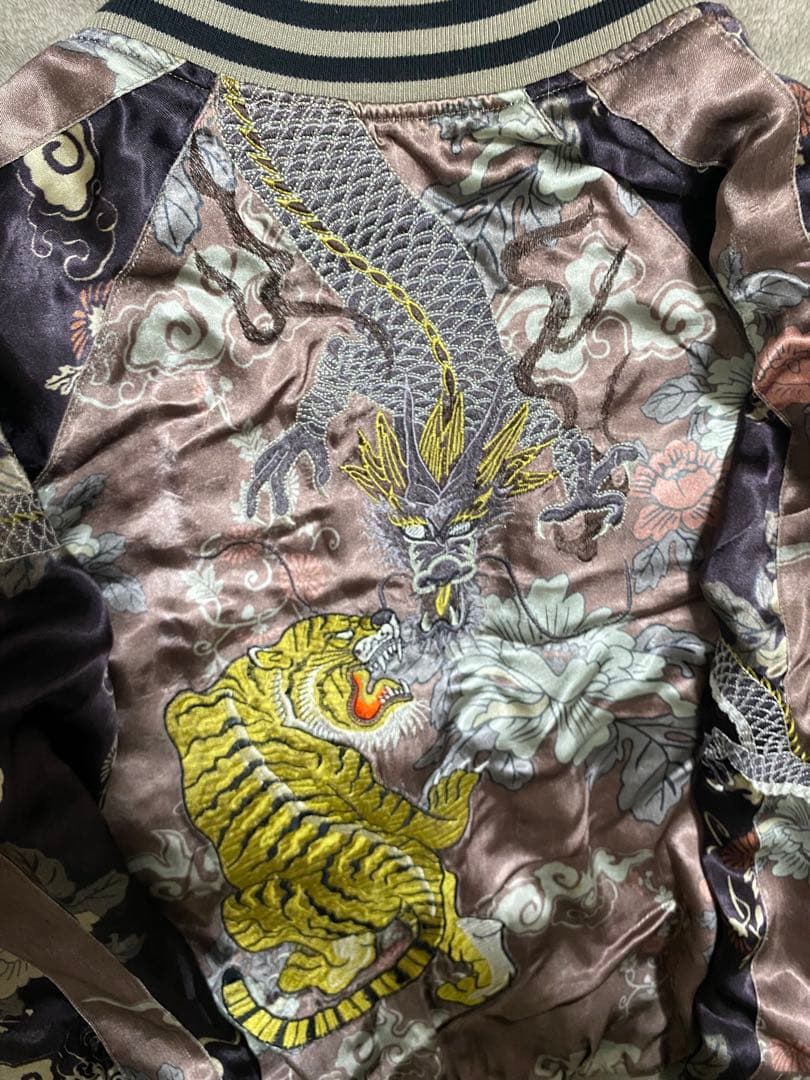 y2k 龍虎２面用 レーヨン 日本限定 unisex vintage 美品