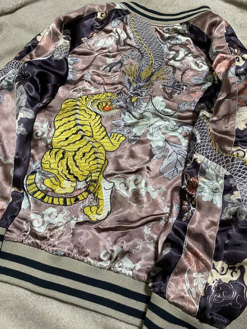 y2k 龍虎２面用 レーヨン 日本限定 unisex vintage 美品