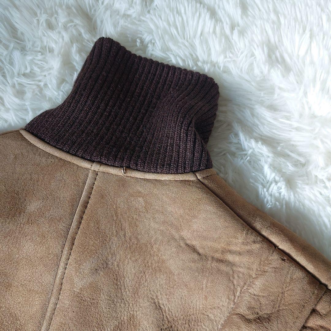 オーバーサイズ ムートンコート ニュージーランド製 ロング丈 vintage