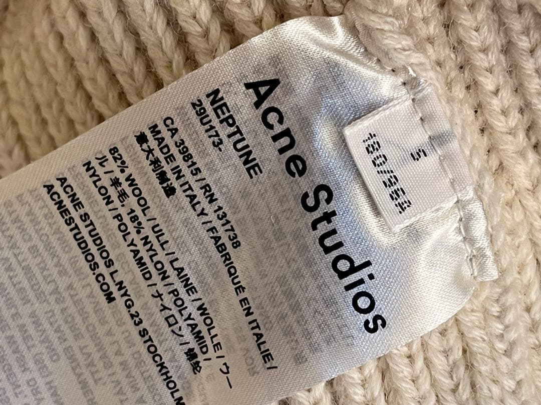 17aw acne studios ハーフジップ ニット　ドライバーズニット